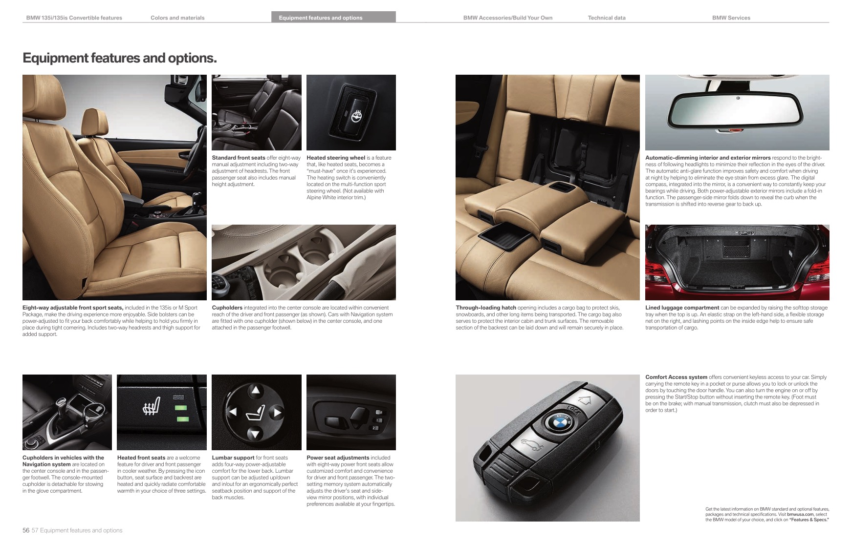 2013 BMW 1-Series Convertible Brochure Page 8